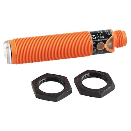 Through-Beam Photoelectric Sensor Receiver, 1/2 in Connector, Right Angle, Cylindrical, Light On, AC/DC-Type
