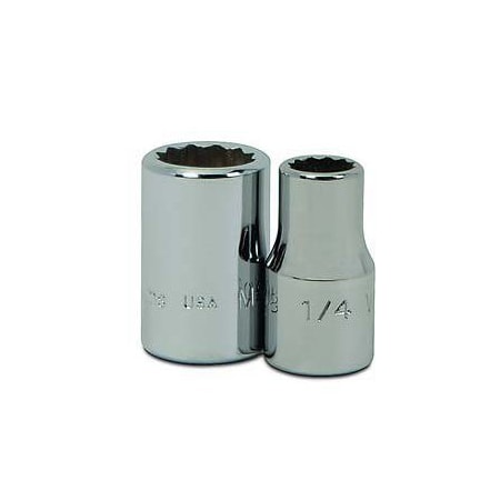 1/4" Drive, 3/8" SAE Socket, 12 Points, Standard 1/4"D,12Pt,3/8