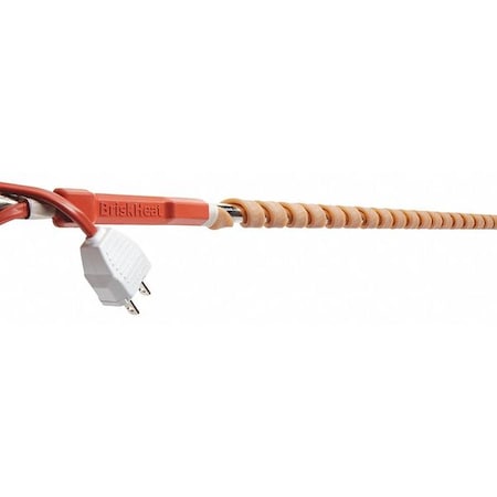 Heating Tape, 120 Degrees F Preset Thermostat, Silicone, 120V, 360W, 0.5"W x 60 ft.