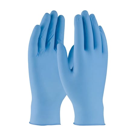 Ambi-dex Turbo, Disposable Gloves, 5.00 mil Palm, Nitrile, Powder-Free, M, 100 PK, Blue