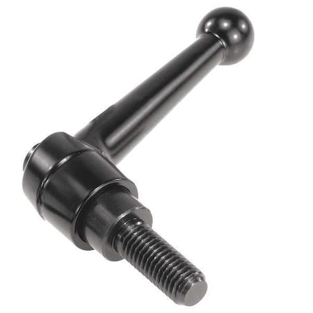 Adjustable Handle, Size: 4 3/8-16X70 Zinc, Black Satin, Comp: Steel