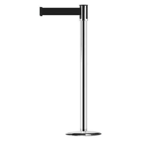 Barrier Post with Belt, 7 1/2 ft Length, 38 in Post Height, No Legend