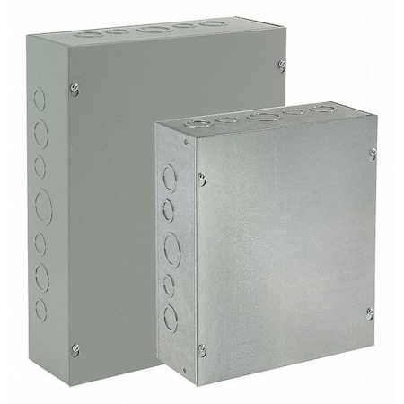 Captive Screws Electrical Enclosures, 6 in H, 4 in D, 6 in W, 1, Steel