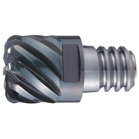 Exchangeable Head End Mill, 78PXSM Series, 0.9842" Max Cut Dia, 0.688" Depth of Cut