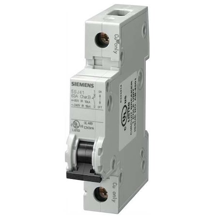 IEC Miniature Circuit Breaker, 5SJ4 Series, 2A, 1 Pole, 240V AC, 14kA at 240V AC, C Curve