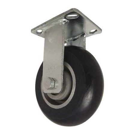 Rigid Plate Caster,Polyurethane,1230 lb.