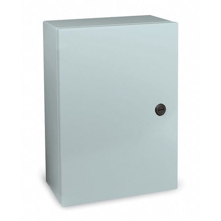 1/4 Turn Latch Electrical Enclosures, 20 in H, 8 in D, 16 in W, 12, 13, 3R, 4, Steel