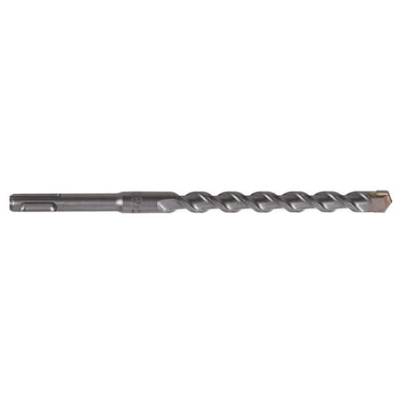 2-Cutter Hammer Drill Bit 1-1/8" x 18"L, SDS Plus
