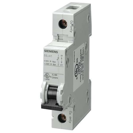 IEC Miniature Circuit Breaker, 5SJ4 Series, 15A, 1 Pole, 240V AC, 14kA at 240V AC, D Curve