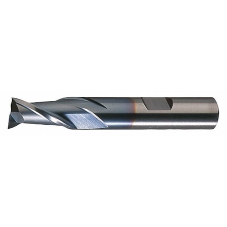 2-Flute HSS Square Single End Mill Cleveland HG-2-TC TiCN 1/4"x3/8"x1-1/4"x3-1/16"