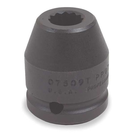 3/4 " Drive Impact Socket Standard Socket, black oxide,1 5/8 in