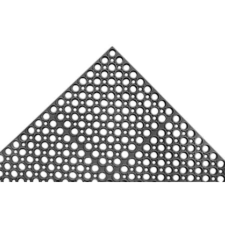 Interlocking Drainage Mat, 3 ft W x Nitrile Rubber, Black