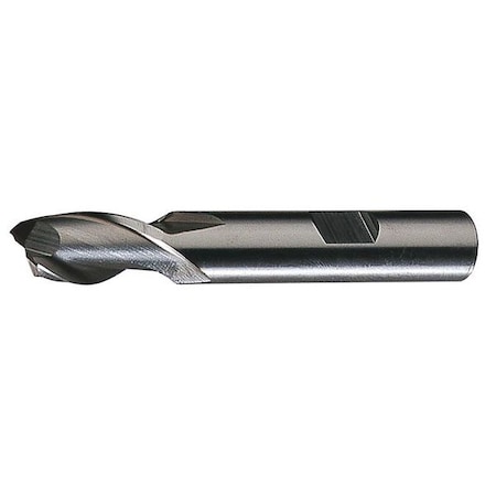 2-Flute HSS Square Single End Mill Cleveland HG-2 Bright 3/8"x3/8"x1-1/2"x3-1/4"