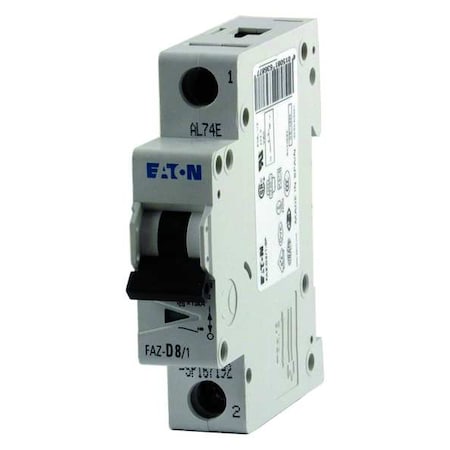 Circuit Breaker, FAZ Series, 4A, 1 Pole, 277/480V AC, 15kA at 277V AC, C Curve