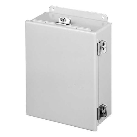 Screw Down Clamps Electrical Enclosures, 8 in H, 3-1/2 in D, 6 in W, 12, 13, 4, Steel