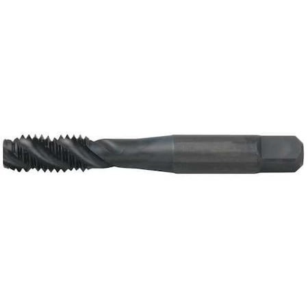 Spiral Flute Tap, 7/16"-20, Semi-Bottoming, UNC, 3 Flutes, TiN