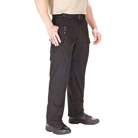 Men's Tactical Pants, 30 in, Black, 41% Flex-Tac(TM)/24% Polyester/35% Cotton, Flex-Tac(TM) Ripstop