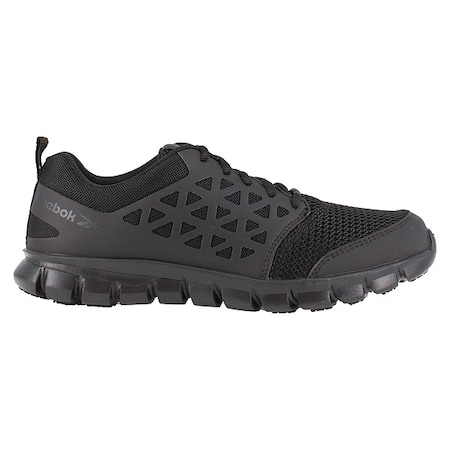 Sublite Cushion Work, Men's Athletic Shoe, 10 W, Mesh, Microfiber, Black