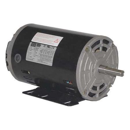 Three-Phase General Purpose Motor, 3/4 HP, 56H Frame, 208-230/460V AC Voltage