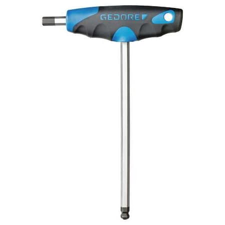 Metric Plain Ball Hex Key Hex Key, 10 mm Tip Size, 9 3/8 in Long, 5 5/16 in Short