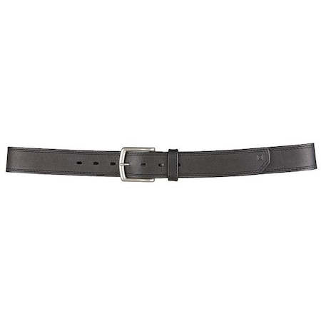 Duty Belt, Leather, Black, XL, Buckle