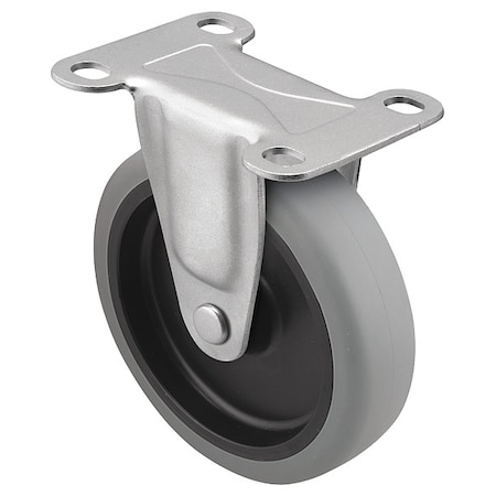 4" X 15/16" Non-Marking Polyurethane Rigid Caster, No Brake, Loads Up To 150 lb