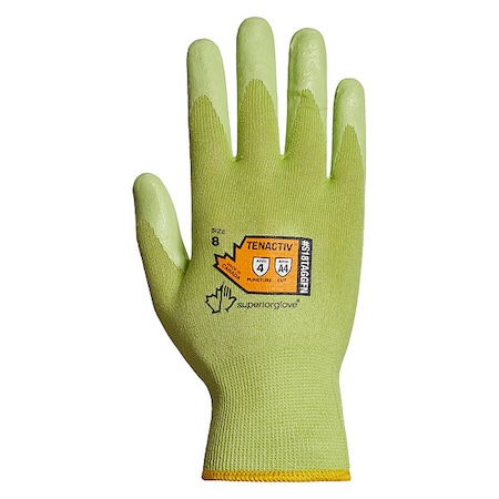 Knit Gloves, Cut Level A4 ,Dipped ,Foam Nitrile ,Smooth ,L 1 PR