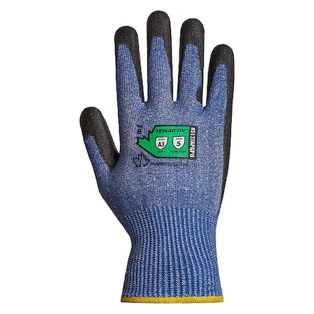 Knit Gloves, Cut Level A3 ,Dipped ,Polyurethane ,Smooth ,8 1 PR