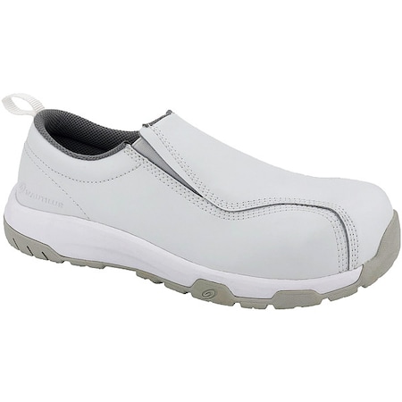 Men's Composite Toe Loafer Shoe, White, 10 1/2, W, Nautilus 1607