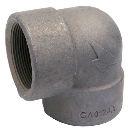90 Degrees  Elbow Elbow, 1-1/2" Pipe, FNPT, Forged Steel, Class 2000
