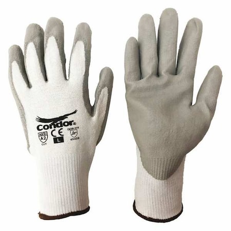 Cut-resistant glove, Cut Level A2 ,Polyurethane ,Smooth ,S 1 PR