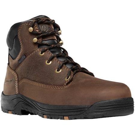 Women's Hiker Boot, 7, Aluminum Toe, 5 in H, Brown, 19455