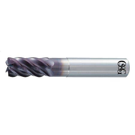 Corner Radius End Mill, Overall 6" L, Corner Radius: 0.120 in