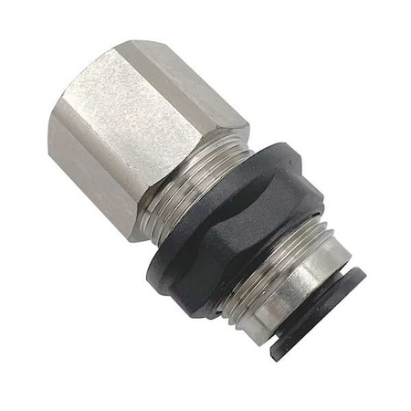 Strt, Brass, BSPP 1/4 mm, Push-Fit 6 mm