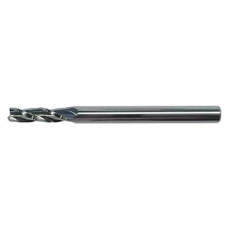 Carb End Mill,5/64 In,3FL,CC,AlTiN Coat