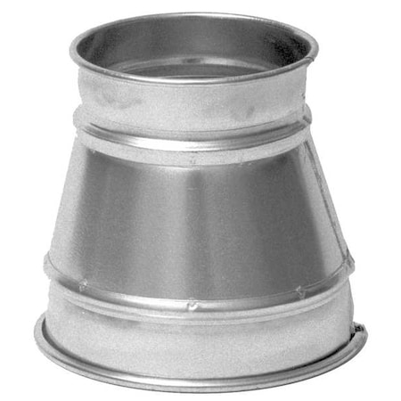 Duct Reducer,Steel,20 ga Thick,Round