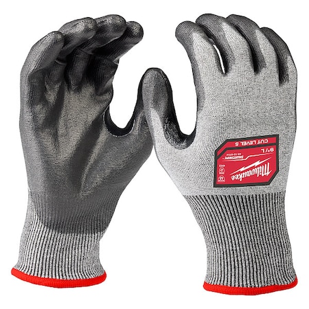 Cut-Resistant Dipped Gloves, Cut Level A5 ,Polyurethane ,Rough ,L 1 PR