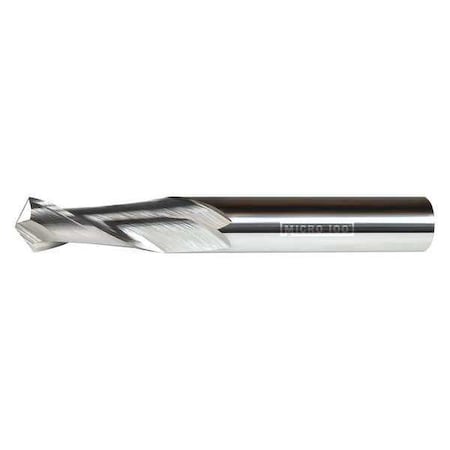 Carb End Mill, 8.00mm, 2FL, CC, Uncoated