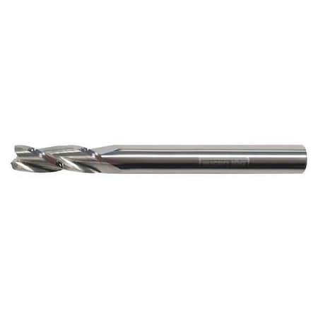 Carb End Mill,1/16 In,3FL,CC,Uncoated