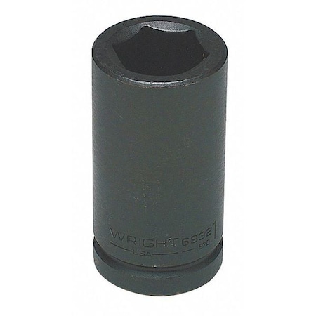3/4 in Drive Impact Socket Deep Socket, black oxide, Steel,1 15/16 in