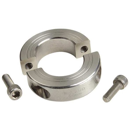 Shaft Collar,Clamp,2Pc,1 In,SS