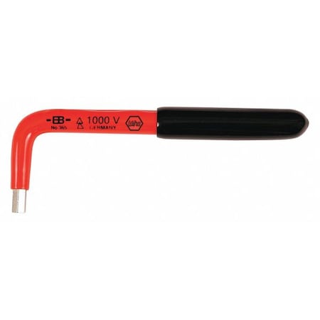 SAE Plain Hex Key Hex Key, 5/16" Tip Size, 5 11/16 in Long, 1 1/2 in Short