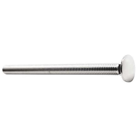 Carriage Bolt, Square Neck, 1/4"-20, 1-1/2 in L, 18-8 Stainless Steel, Not Graded, NL-19(SM), 50 PK