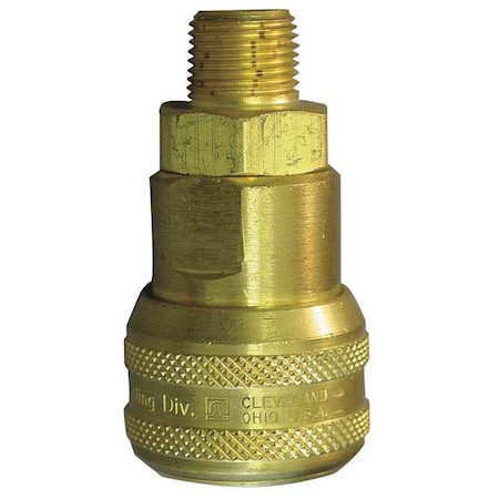 Coupler Body,(M)NPT,1/4,Brass