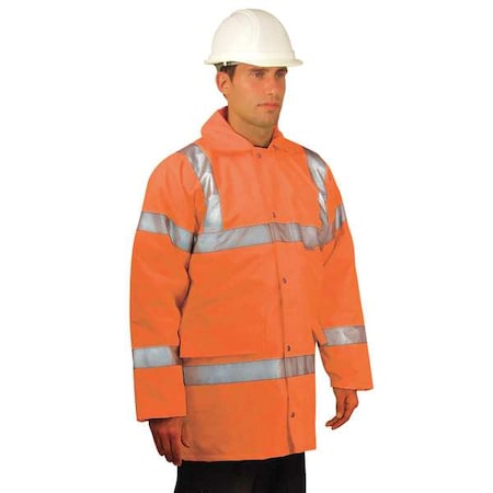 Coat, Polyester, Class 3 R, Orange, L