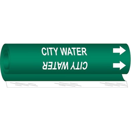Pipe Markr,City Water,Gn,1-1/2to2-3/8 In, 5655-I