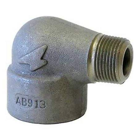 90 Degree Street Elbow 90 Degree Street Elbow, 1/4" Pipe, FNPT x MNPT, Black Forged Steel