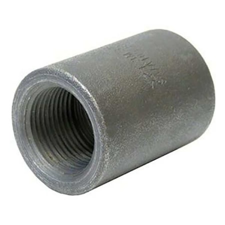 Coupling Coupling, 2" Pipe, FNPT, Black Forged Steel, Class 3000