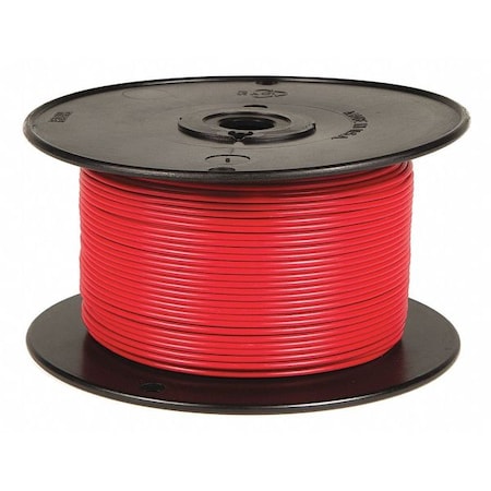 Primary Wire, GPT, 16 AWG, 1C C, Red, PVC, Stranded, 60V, 500 ft.