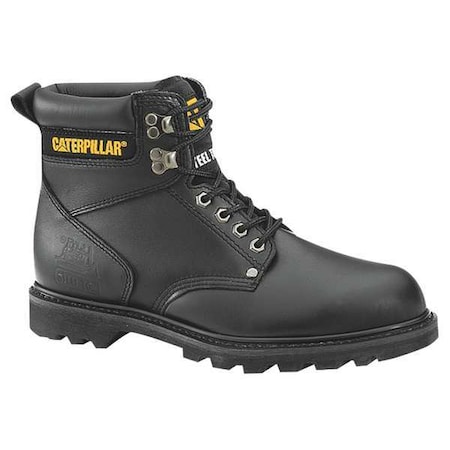 Men's 6-Inch Work Boot, 10 1/2 M, Steel Toe, 6 in H, Black, P89135